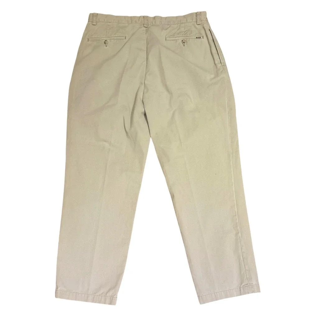 Polo Ralph Lauren Mens Classic Fit Pleated Chino Pants Khaki 34x30 preppy